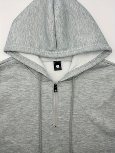 Men's Customized Gray Hoodie Jogger Pants Set Casual Two-Piece Sweatshirt Track Suit 100% Cotton Fleece Winter Wear Made - Product Image 3