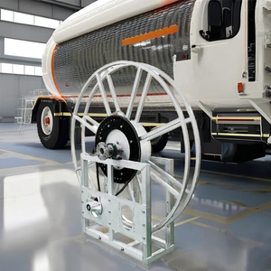 พร้อมรับประกัน1ปี2 "รีลท่อห่อแบบเดี่ยวสำหรับการบินอลูมิเนียมธรรมชาติอุปกรณ์บริการน้ำมัน12V แรงดันไฟฟ้า500W - Product Image 1