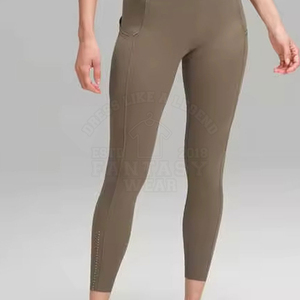 Women's Fitness Yoga <b>Leggings</b> Custom Sublimation Printing Mid Eco-Friendly Quick Dry Breathable <b>Flared</b> Leg Customizable High - Product Image 4