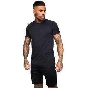 Conjunto de Verano Informal Personalizado para Hombre, Camiseta de Manga Corta y Pantalones Cortos de Dos Piezas, 100% Algodón, Secado Rápido, de Alta Gama - Product Image 1