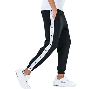 Pantalon de survêtement noir pour homme Whiteaura International, taille élastique avec cordon de serrage, décontracté, grande taille, pour l'automne - Product Image 3