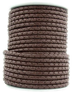 Cordon en cuir tressé authentique Bolo 3mm 4mm 5mm – Accessoires de perlage et de bijouterie en cuir véritable pour artisanat manuel, vente en gros - Product Image 3