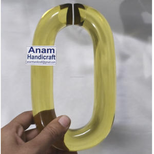 Adornos de Pared de Cadena Acrílica Modernos Personalizados, Hechos a Mano, Adornos Colgantes de Resina Modernos para Decoración del Hogar, Listos para el Festival Diwali - Product Image 1