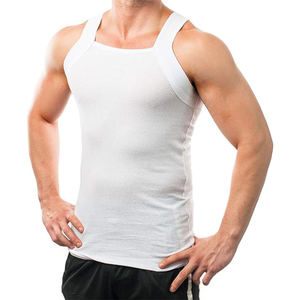 Comfty Men <b>Vest</b> Cotton <b>Stringer</b> Gym Muscle Rib Tank Tops Men Undershirt Wholesale 100% Cotton Mens Tank Top - Product Image 4
