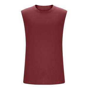 Camiseta sin mangas de algodón liso, de gran tamaño, transpirable, ecológica, de peso pesado, con cuello redondo, corte holgado y estilo cropped, con lavado ácido, para hombre, ¡la más vendida! - Product Image 2