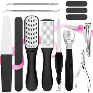 Kits de pédicure professionnels durables et portables en acier inoxydable avec impression de logo personnalisée, soins des ongles et beauté - Product Image 1