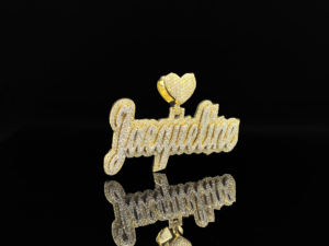 Collar con Colgante Personalizado de Aleación Chapada en Oro con Diamantes de Imitación Estilo Trap Life - Product Image 2