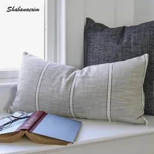 豪华设计腰部12x 24英寸编织靠垫枕套沙发沙发手工卧室枕套
