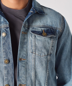 Wholesale Best Selling <b>Men</b> <b>Denim</b> <b>Jackets</b> With Customized Logo New Arrival Cheap Price Breathable <b>Men</b> <b>Jacket</b> In High Quality - Product Image 5