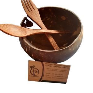 BOL DE COQUILLE DE NOIX DE COCO ÉCOLOGIQUE UTILISÉ POUR LA SALADE ET LES ALIMENTS SAINS FABRIQUÉS AU VIETNAM CERTIFICAT LFGB - Product Image 1