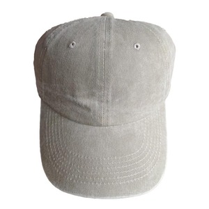 Unisex Cotton Baseball Cap 6-Panel Solid Color Adjustable Fit Casual Wear Gray Washed Fabric Adult Hat - Product Image 3
