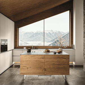 Juego Completo de Muebles de Cocina Europeos de Lujo Personalizados JY Project, RTA Modular, Encimera de Mármol, Bisagras de Cierre Suave, Fábrica en Vietnam - Product Image 4