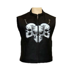Chaleco de Motocicleta KRATOS de Alta Calidad para Hombre, Talla Grande, Estilo Hip Hop, de Cuero Genuino, Sin Mangas, con Calefacción para Invierno y Bolsillos Delanteros - Product Image 5