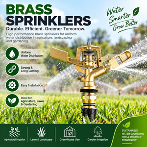 Aspersor de Impacto de Latón y Aleación de Zinc de 3/4 Pulgadas de Alta Resistencia para Riego Agrícola, Jardines y Soluciones de Riego Exterior al por Mayor - Product Image 1