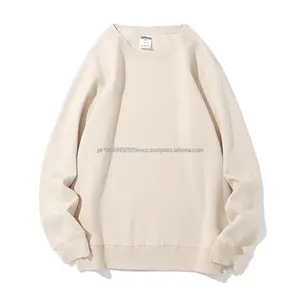 Usine French Terry Hommes Sweats À Capuche Personnalisé Unisexe Femmes Hommes Poids Lourd Plaine Ras Du Cou Sweat Bouffée Impression À Capuche - Product Image 5