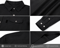 Vêtements de travail de haute qualité 100% coton FR antistatiques certifiés CE, manches longues, ignifuges, pour soudeurs américains, mineurs et électriciens