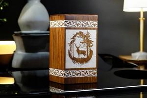 Handcrafted Rosewood Urn <b>Box</b> Tree of Life <b>Memorial</b> <b>Keepsake</b> handmade urn <b>box</b> - Product Image 6