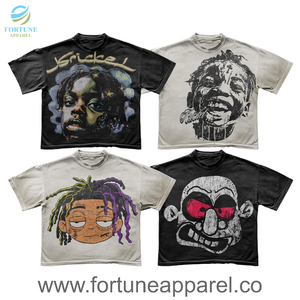 T-shirt décontracté pour homme, 100% coton blanc uni, col rond, manches courtes, respirant, écologique, de haute qualité, Fortune, nouvelle collection été 2021 - Product Image 2