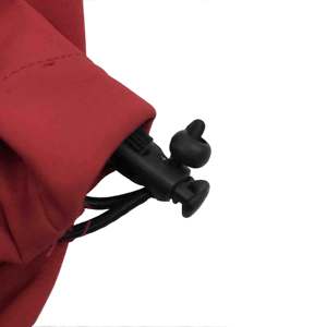Jimieson Apparel Men's <b>Red</b> Polyester Puffer <b>Jacket</b> <b>Waterproof</b> Windproof Casual Winter Coat Regular Sleeve Solid Color Zipper - Product Image 3