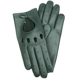 Gants de conduite pour hommes en cuir véritable doublés de tissu chaud, compatibles avec les écrans tactiles, sensation flexible et confort premium - Product Image 1