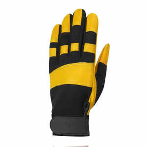 Guantes de Trabajo Mecánicos de Alta Visibilidad, de Cuero de la Mejor Calidad, para Mecánicos, con Protección Completa para los Dedos, en Venta, con MOQ Bajo - Product Image 3