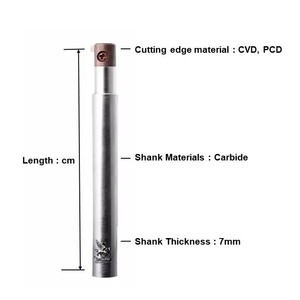 Herramientas de torneado de diamante mono natural CVD para máquina de listón de cuerpo redondo cuadrado, herramientas de diseño de corte de joyería, equipo de herramientas de joyería - Product Image 2