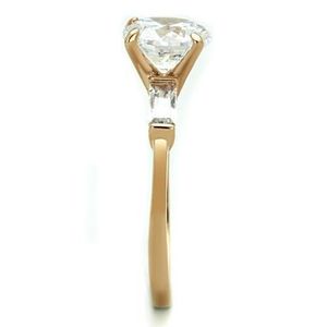 Anello in acciaio inossidabile TK1595 con zirconi cubici di grado AAA e placcatura IP oro rosa (Ion Plating) nella categoria Prodotti per piatti e stoviglie - Product Image 4