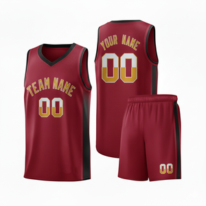 Youth Basketball Uniform Set Custom Logo <b>Name</b> Number School College Club Gym Team Jersey Bulk - Product Image 3