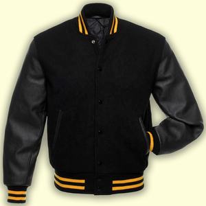 Chaqueta Varsity Rosa de Lana a la Moda con Mangas de Cuero Genuino, Estilo Urbano Chic para Mujer, Tendencia Otoño-Invierno, Disponible al por Mayor - Product Image 4