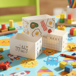 กล่องบรรจุภัณฑ์อาหารกระดาษคราฟท์ขายส่งพร้อมพิมพ์ลายตามสั่ง |   กล่องอาหารแบบนำกลับบ้านทำมือ บรรจุภัณฑ์รักษ์โลก จำนวนมาก - Product Image 4