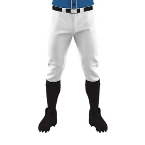 Ensemble d'uniformes de baseball d'été personnalisés, maillot à manches longues et pantalon, bleu marine et blanc, nom de l'équipe imprimé, respirant, protection UV, séchage rapide - Product Image 4