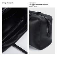 Sac fourre-tout de luxe en cuir d'agneau véritable souple pour femme, idéal pour les trajets quotidiens, sac à bandoulière en cuir premium pour le travail et le bureau