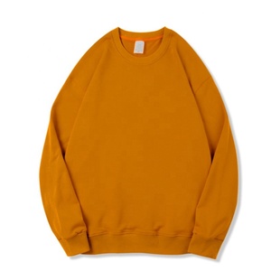 Genser-Sudadera blanca Lisa para hombre, Jersey grueso de algodón y poliéster con cuello pesado, Unisex, 350GSM, último diseño, 2021 - Product Image 2