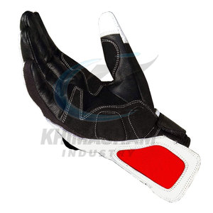 Cowhide Leather Motorbike Racing Gloves-Best Quality Breathable & Non-Slip Adjustable Wrist <b>Strap</b> for Outdoor Use - Product Image 6