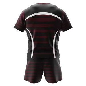 Best Material Factory Hot Sale Different Style Plain Color Men Rugby Uniform Comfortable Quick Dry Men Rugby Uniform - Product Image 3