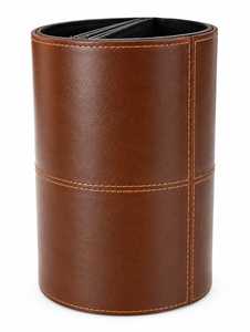Poubelle ronde en métal, style moderne et luxueux, décorative, ouverte, grande taille, pour l'intérieur/l'extérieur, poubelle pour la maison - Product Image 1
