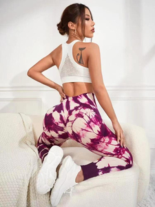 Leggings Scrunch Butt Tie-Dye Respirants pour Yoga et Course en Plein Air pour Femmes Maanify (Vente en Gros) - Product Image 6