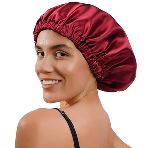 Gorro de Satén Suave con Logotipo Personalizado Premium, Banda Ajustable, Gorro para Dormir, Turbante de Seda para el Cabello - Product Image 1