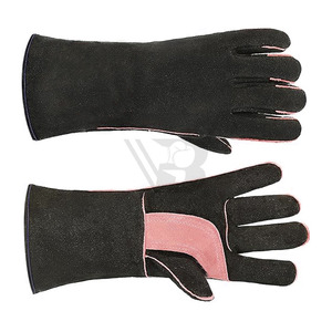 Customized Logo Good Quality Leather Welding Safety <b>Gloves</b> Fireproof Industrial Construction Welder Working <b>Gloves</b> Anti-Cut - Product Image 5