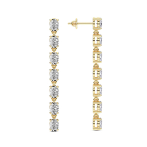 ต่างหูเพชรแล็บดิจิทัลแฟชั่น ดีไซน์ใหม่ คุณภาพสูง ทำมือ 100% ทอง 14k/18k สำหรับผู้หญิงและเด็กผู้หญิง - Product Image 4