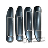 Penutup Pegangan Pintu Penutup Luar Dekorasi Jenis OEM Warna Abu-abu Gelap untuk Nissan Patrol Y61 Super Safari Vtec 1997-2022