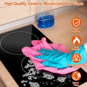 Piano Cottura Elettrico a Doppia Induzione 110V 1900W con Timer Integrato e 9 Impostazioni - Product Image 5