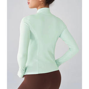 Gym Wear Long Sleeve Women Yoga Fitness Gym <b>Jacket</b> <b>Workout</b> Training Activewear Quick Dry Custom Your Own Logo Athletic Yoga - Product Image 3