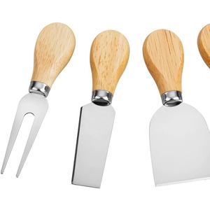 Plain Royal Natural Hammered <b>Wooden</b> Designer Handle Stainless Steel Silver Plated Blade cheese Cutting Tools - Product Image 2