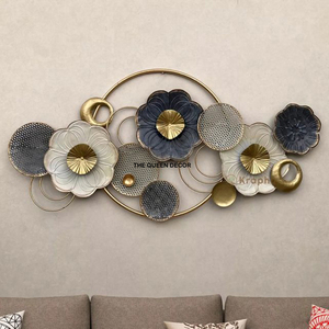 Decoración de Pared de Metal de Estilo Lujoso y Creativo para el Hogar, Hotel, Restaurante, Oficina, Sala de Estar, Arte Mural, Decoración para el Hogar - Product Image 3