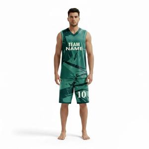 Ensemble de vêtements de sport respirants personnalisés, tenue d'équipe de basketball, maillot à séchage rapide, shorts respirants, prix de gros, uniforme de basketball - Product Image 5