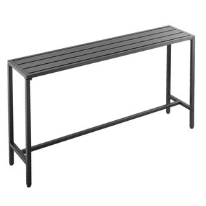 Tavolo da Bar Rettangolare da Esterno con Piano Impermeabile e Robusta Struttura in Metallo 63 X 15, Tavolo da Pranzo per Patio, Altezza Bancone - Product Image 1