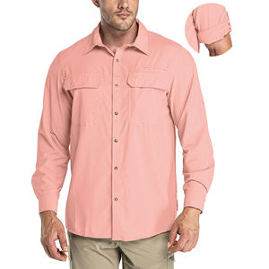 Camisa de senderismo de alta calidad para hombre, tela tejida cómoda, diseño único, ropa de calle, camisa de senderismo para hombre - Product Image 1