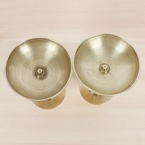 Antique <b>Brass</b> Candle Holders Modern Candle Stand for Home Decor Elegant Multicolor Heat Resistant Candle Holder Set of 2 - Product Image 4