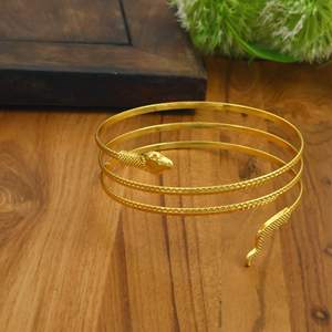 Brazalete de Serpiente para Brazo, Acero Inoxidable, Ajustable, Joyería Superior, Dorado/Plateado, Estilo Bohemio, Regalo para Ella - Product Image 2